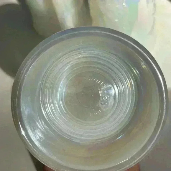 Set of 3 vintage Federal Glass iridescent milk  glass beer steins - Picture 8 of 12